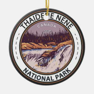 Thaidene Nene National Park Canada  badge Keramisch Ornament