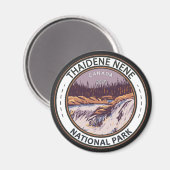 Thaidene Nene National Park Canada  badge Magneet (Voorkant / Achterkant)
