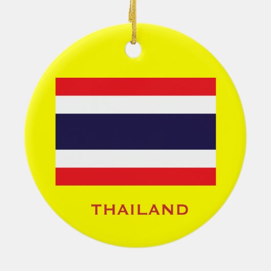 THAILAND* Aangepaste kerstversiering Keramisch Ornament (Achterkant)