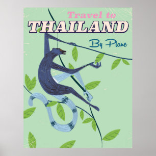 Thailand Aap vintage reisprint Poster