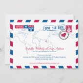 Thailand Airmail Wedding Save the Date (Voorkant)