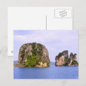 Thailand, Andaman Zee. Ao Phang Nga Islands in 2 Briefkaart (Voorkant / Achterkant)
