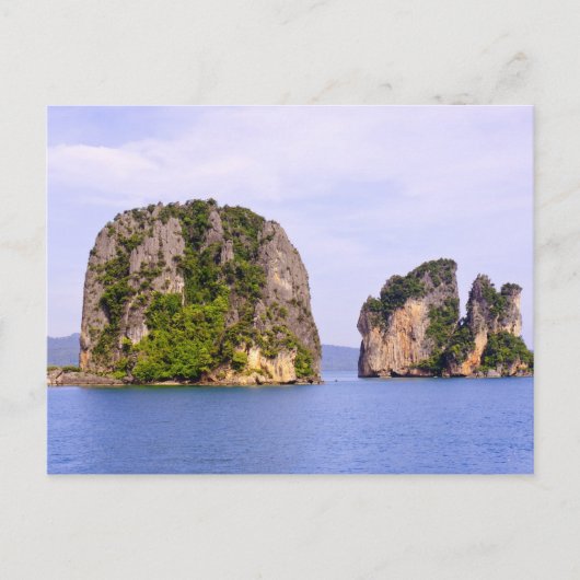 Thailand, Andaman Zee. Ao Phang Nga Islands in 2 Briefkaart (Voorkant)
