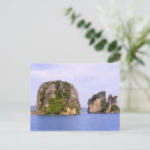 Thailand, Andaman Zee. Ao Phang Nga Islands in 2 Briefkaart (Staand voorkant)