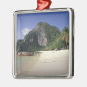 Thailand, Andaman Zee, Ko Phi Phi Island, strand Metalen Ornament (Links)