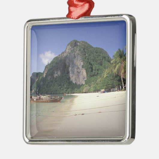 Thailand, Andaman Zee, Ko Phi Phi Island, strand Metalen Ornament (Links)