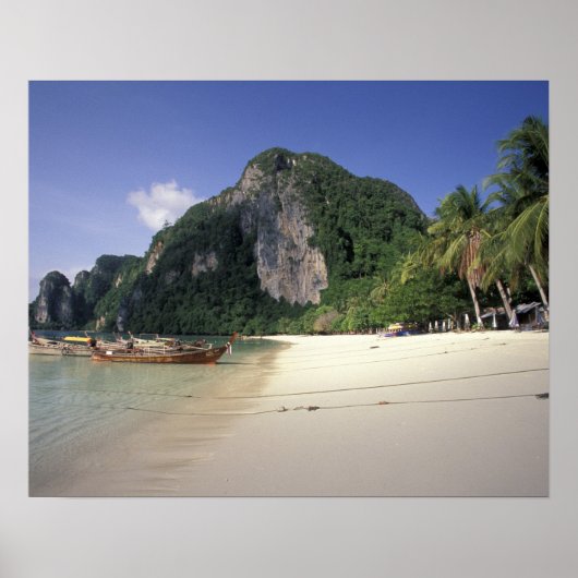 Thailand, Andaman Zee, Ko Phi Phi Island, strand Poster (Voorkant)