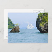 Thailand, Andaman Zee. Star Fyer-clipper schip 2 Briefkaart (Voorkant / Achterkant)