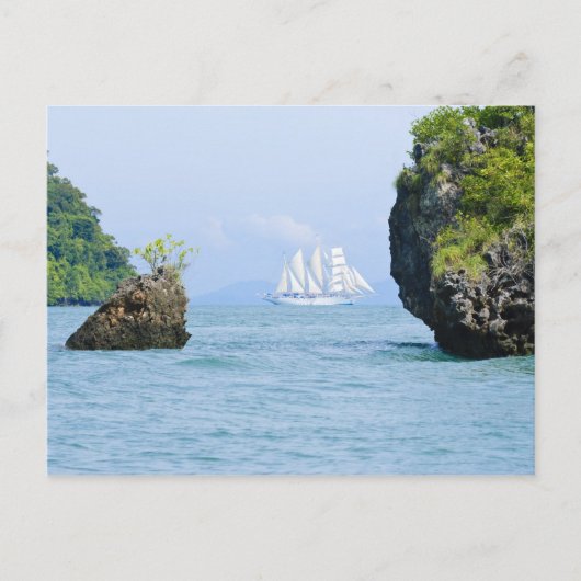 Thailand, Andaman Zee. Star Fyer-clipper schip 2 Briefkaart (Voorkant)