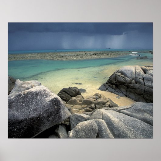 Thailand, Andamanzee, Ko Phi Phi-eiland, Schildera Poster (Voorkant)
