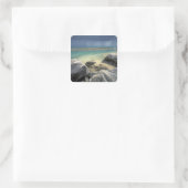 Thailand, Andamanzee, Ko Phi Phi-eiland, Schildera Vierkante Sticker (Tas)