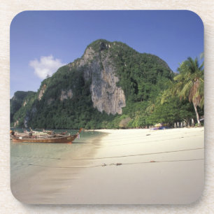 Thailand, Andamanzee, Ko Phi Phi-eiland, Strand Bier Onderzetter
