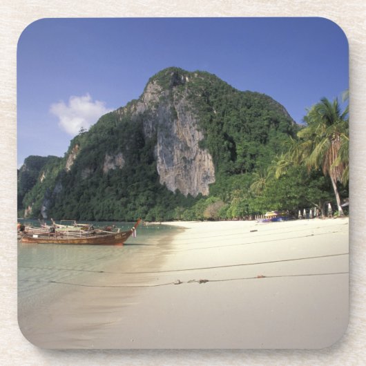 Thailand, Andamanzee, Ko Phi Phi-eiland, Strand Bier Onderzetter (Voorkant)