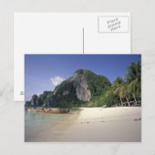 Thailand, Andamanzee, Ko Phi Phi-eiland, Strand Briefkaart (Voorkant / Achterkant)