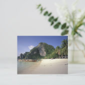 Thailand, Andamanzee, Ko Phi Phi-eiland, Strand Briefkaart (Staand voorkant)
