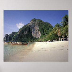 Thailand, Andamanzee, Ko Phi Phi-eiland, Strand Poster