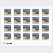Thailand, Andamanzee, Ko Phi Phi-eiland, Vierkante Sticker (Vel)