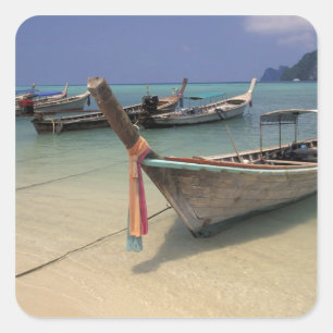 Thailand, Andamanzee, Ko Phi Phi-eiland, Vierkante Sticker