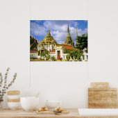Thailand, Bangkoj Wat Phra Chetuphon Poster (Keuken)