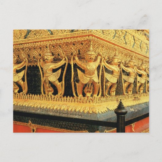 Thailand, Bangkok, Decoratie, Wat Phra Keo Briefkaart (Voorkant)
