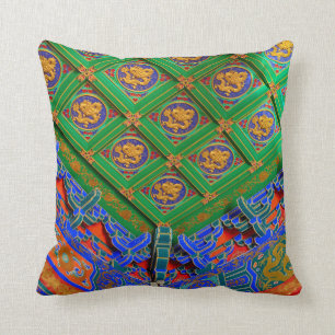 Thailand, Bangkok Drakentempel Kussen