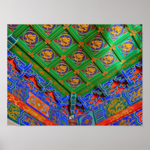 Thailand, Bangkok   Drakentempel Poster