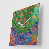 Thailand, Bangkok | Drakentempel Vierkante Klok (Hoek)