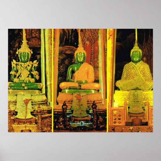 Thailand, Bangkok, Emerald Buddha Poster (Voorkant)