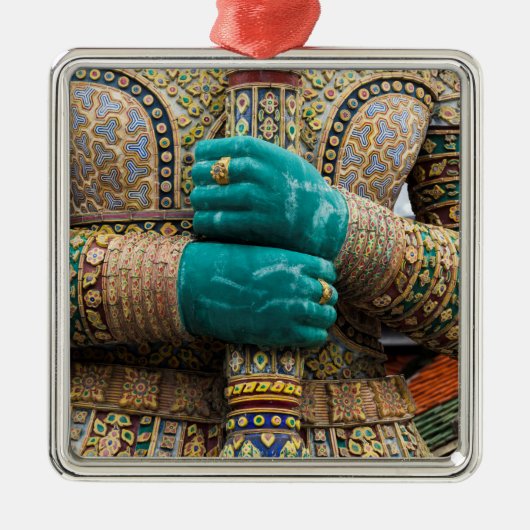 Thailand, Bangkok, Grand Palace Metalen Ornament (Voorkant)