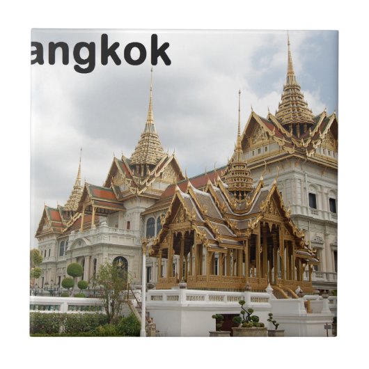 Thailand Bangkok grand palace (nieuw) (St.K.) Tegeltje (Voorkant)