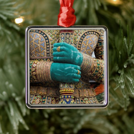 Thailand, Bangkok, Groot Paleis Metalen Ornament (Boom)