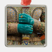 Thailand, Bangkok, Groot Paleis Metalen Ornament (Voorkant)