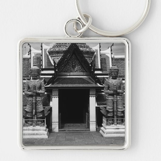 Thailand Bangkok Wat Phra Kaew Demon Guard Sleutelhanger (Voorkant)