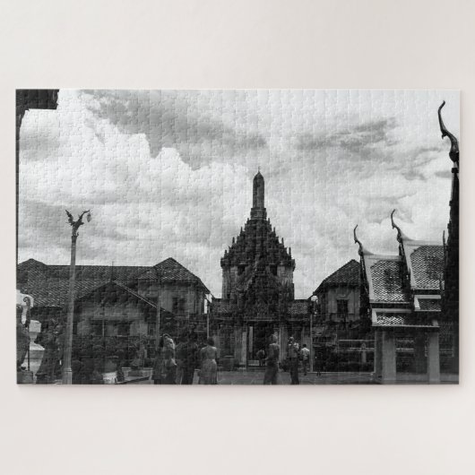  Thailand Bangkok Wat Phra Kaew-toeristen Legpuzzel (Horizontaal)
