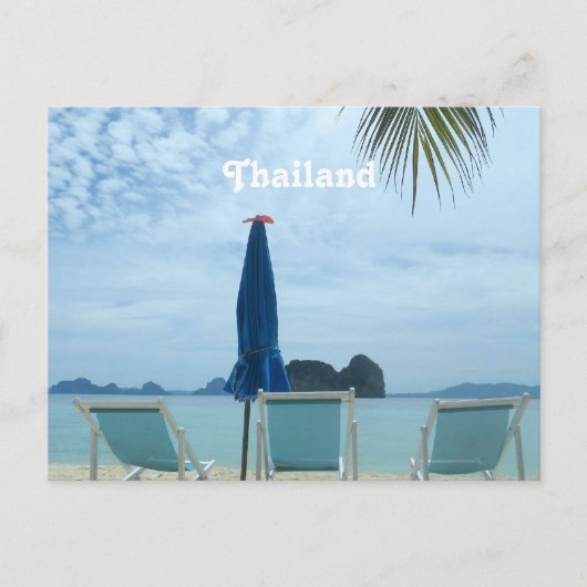 Thailand Beach Briefkaart (Voorkant)