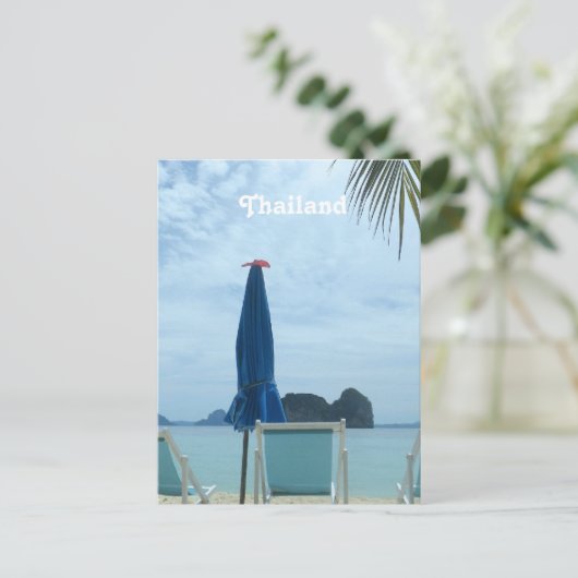 Thailand Beach Briefkaart (Staand voorkant)