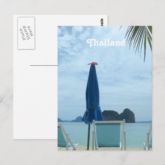Thailand Beach Briefkaart (Voorkant / Achterkant)
