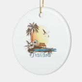 Thailand Beach Hut Keramisch Ornament (Links)