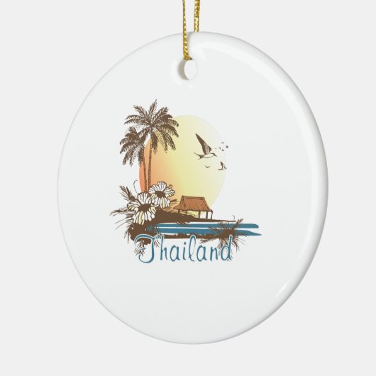 Thailand Beach Hut Keramisch Ornament (Links)