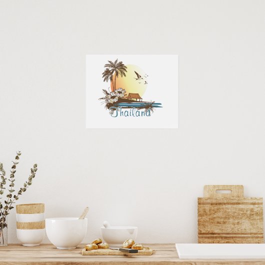 Thailand Beach Hut Poster (Keuken)