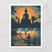 Thailand bekende reisplaats briefkaart (Voorkant)