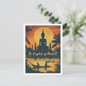 Thailand  bekende reisplaats briefkaart (Staand voorkant)