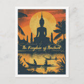 Thailand  bekende reisplaats briefkaart (Voorkant)