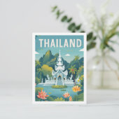 Thailand bekende reisplaats briefkaart (Staand voorkant)
