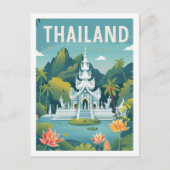 Thailand bekende reisplaats briefkaart (Voorkant)