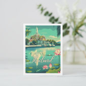 Thailand  bekende reisplaats briefkaart (Staand voorkant)