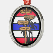 Thailand Bestemmingen - Bangkok Chiang Mai Phuket Metalen Ornament (Links)