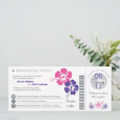 Thailand Boarding Pass Weddenschap Kaart (Staand voorkant)