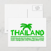 Thailand briefkaart (Voorkant / Achterkant)