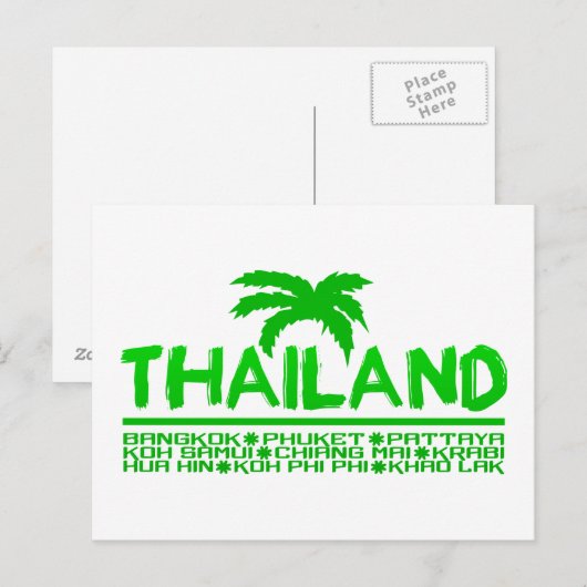 Thailand briefkaart (Voorkant / Achterkant)